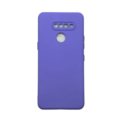 Capa Lg K50s Protege Ao Redor Da Câmera Silicone Aveludada Colorida Case Capinha Anti Impacto Lg K50s:roxo