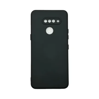 Capa Lg K50s Protege Ao Redor Da Câmera Silicone Aveludada Colorida Case Capinha Anti Impacto Lg K50s:preto