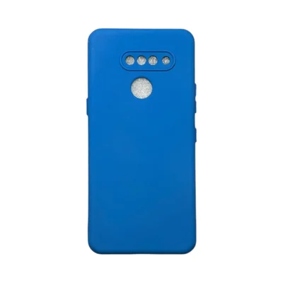 Capa Lg K50s Protege Ao Redor Da Câmera Silicone Aveludada Colorida Case Capinha Anti Impacto Lg K50s:azul