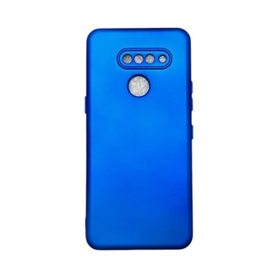 Capa Lg K50s Protege Ao Redor Da Câmera Silicone Aveludada Colorida Case Capinha Anti Impacto Lg K50s:azul Metálico