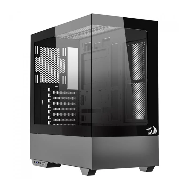 Gabinete Gamer Redragon Reflect Pro, Mid Tower, Vidro Temperado, E-atx, Sem Fans