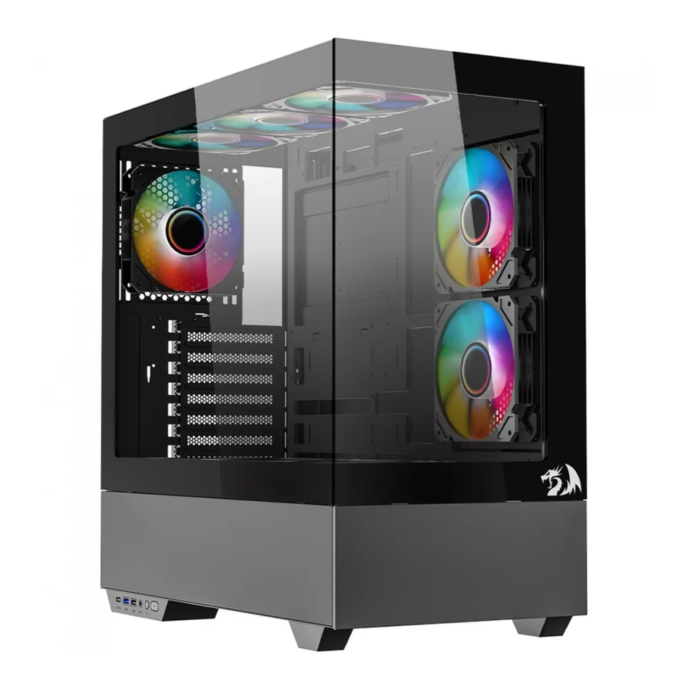 Imagem 5 de 5 do produto Gabinete Gamer Redragon Reflect Pro, Mid Tower, Vidro Temperado, E-atx, Sem Fans