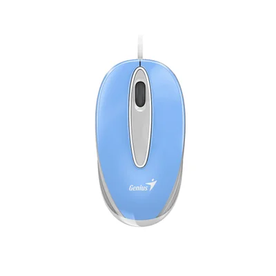 Mouse Usb Genius 1200 Dpi 3 Botões Óptico Azul Dx Mini