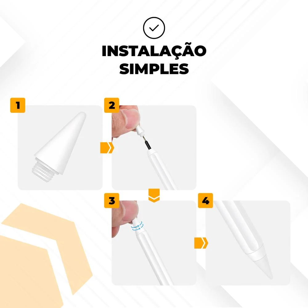 Imagem 2 de 5 do produto Ponteiras para Apple Pencil / Apple Pencil Pro - Gshield