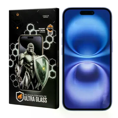 Película Para Iphone 16 - Ultra Glass - Preta - Gshield