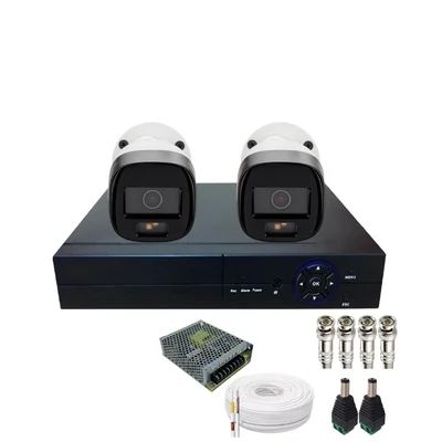 Kit 2 Câmeras Vhd 1220b Colorvu Intelbras, Dvr Alta Performance 4ch Sem Hd