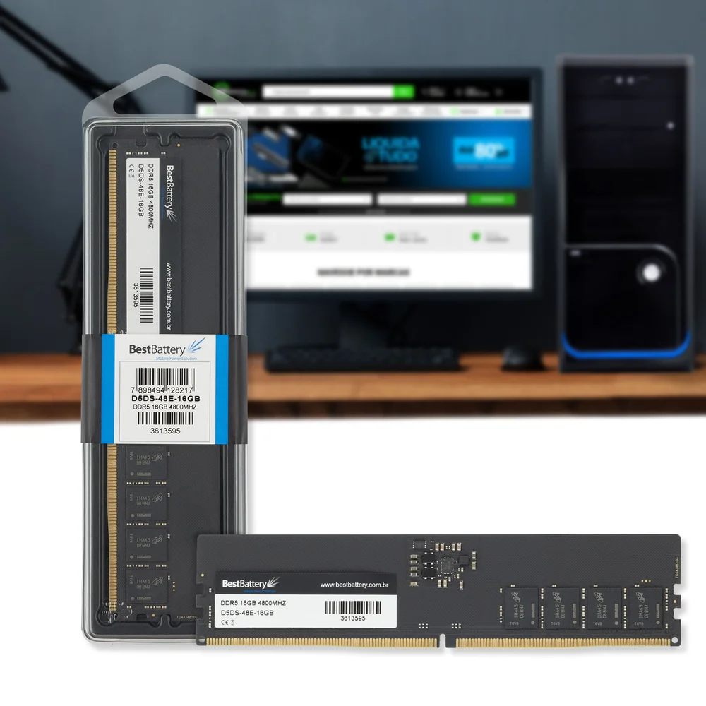 Imagem 3 de 3 do produto Memoria Ram 16gb Ddr5 4800mhz Para PC Desktop