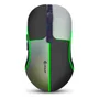 Mouse Gamer Wireless 2.4ghz/bluetooth 1600 Dpi Sem Fio  LED RGB Cor Preto/cinza