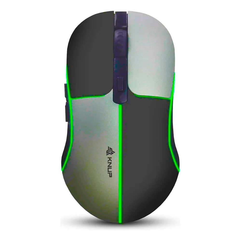 Mouse Gamer Wireless 2.4ghz/bluetooth 1600 Dpi Sem Fio LED RGB Cor Preto/cinza Mouse Gamer Wireless 2.4ghz/bluetooth 1600 Dpi Sem Fio LED RGB Cor Preto/cinza