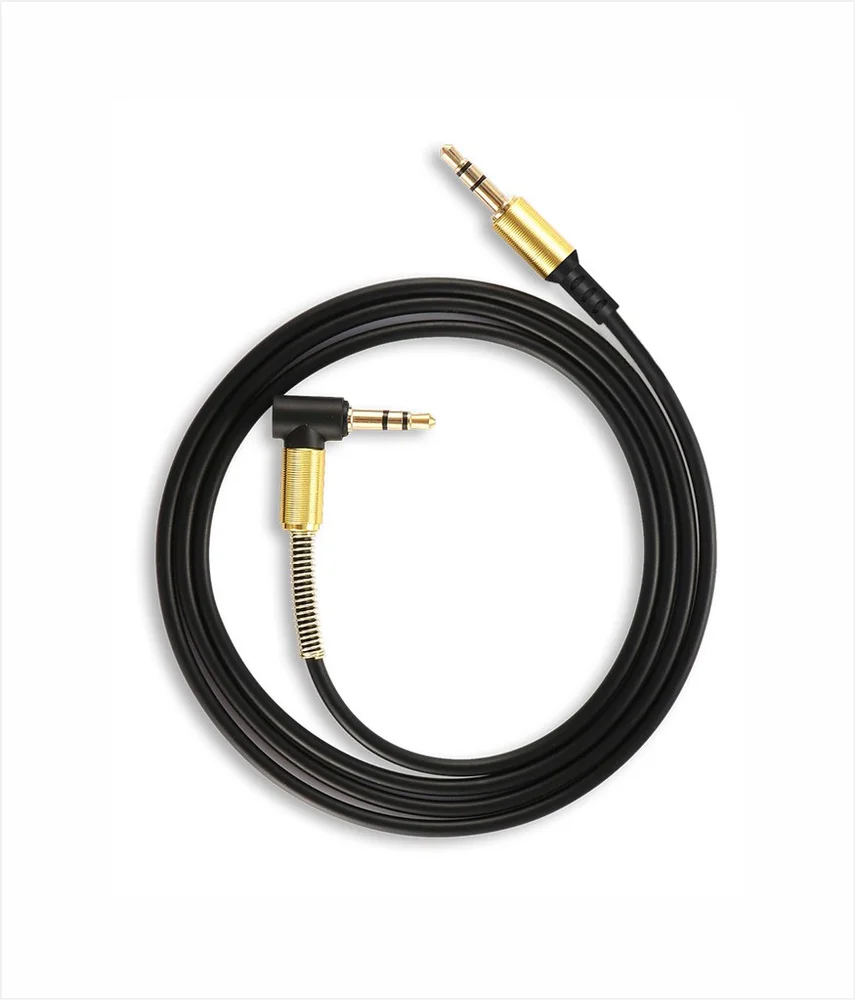 Imagem 2 de 3 do produto Cabo De Áudio Sumexr P2 X P2 3.5mm 90° 1 Metro - Sx-y01	 - Preto