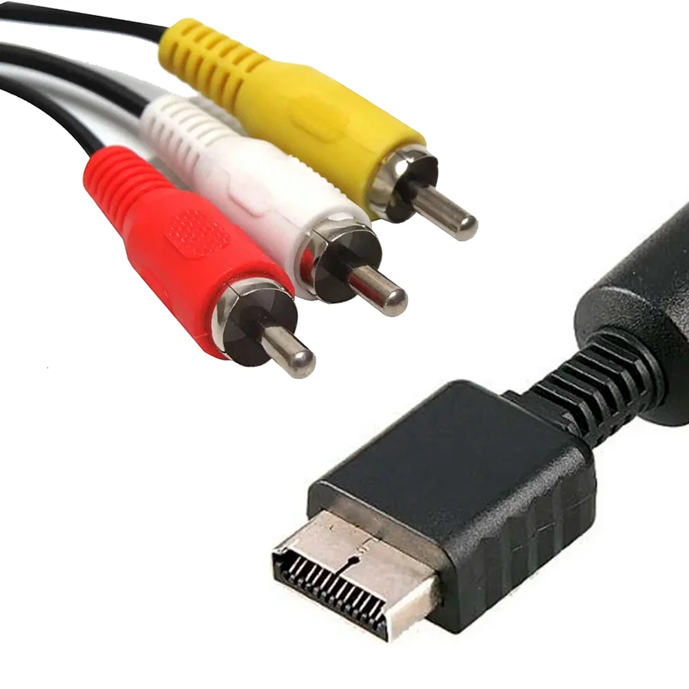 Cabo Áudio E Vídeo Para Playstation 1, Ps2 E Ps3, 1,80m. Cabo Áudio E Vídeo Para Playstation 1, Ps2 E Ps3, 1,80m.
