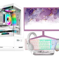 PC Gamer Completo Branco Intel i5 Memoria Ram 16gb SSD 240GB Monitor HDMI Kit Gamer Branco