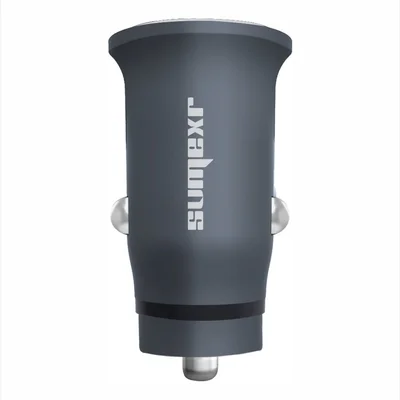 Carregador Veicular Sumexr Usb 3.0, Turbo, Qualcomm 3.0, Com Cabo V8 1m - Sx-c11-v8max	 - Prata