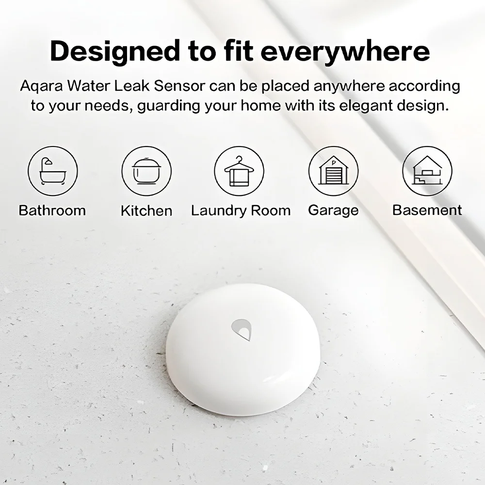 Sensor Vazamento Água Aqara T1 (zigbee 3.0) Alexa Branco Sensor Vazamento Água Aqara T1 (zigbee 3.0) Alexa Branco