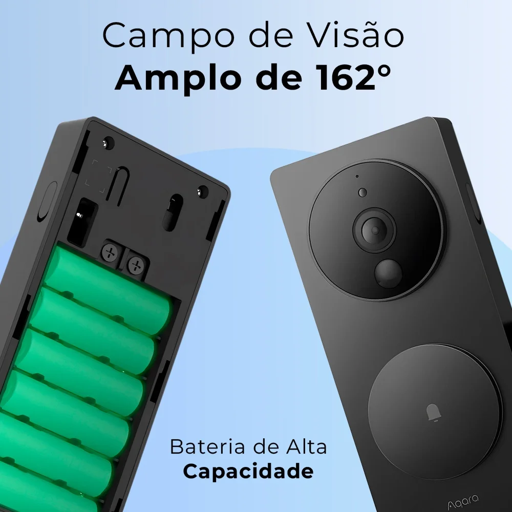 Imagem 4 de 5 do produto Campainha Vídeo Aqara G4 Alexa Google Assistente Preta