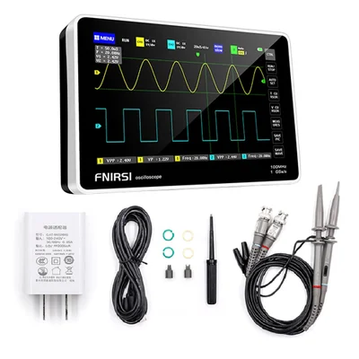 Osciloscópio Digital Tablet Fnirsi 1013d 100 Mhz Com Gerador De Sinais