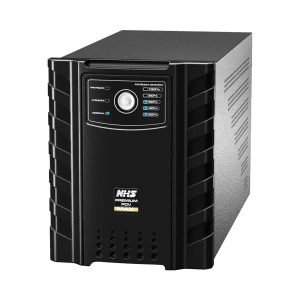 Imagem 2 de 3 do produto Nobreak Nhs Premium Pdv Giii 2200va Ent. Bivolt Sai. 120v 2x17 18ah 24v 8 Tomadas - 90.d1.022200