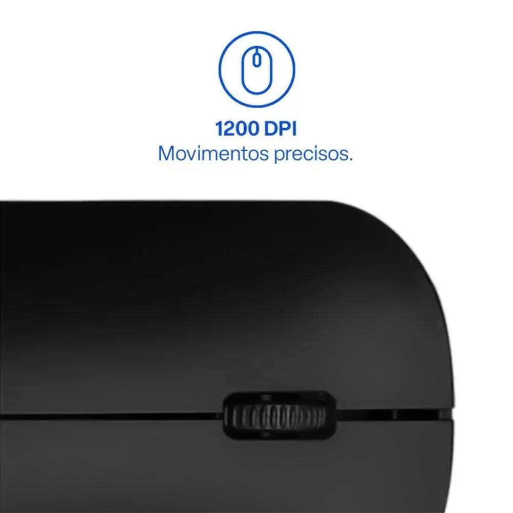 Imagem 2 de 5 do produto Mouse Slim Multi Sem Fio 1200 Dpi - Mo307