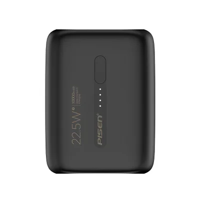 Power Bank 10000mah Pisen Porta Usb C/a Máx 22.5w Preta