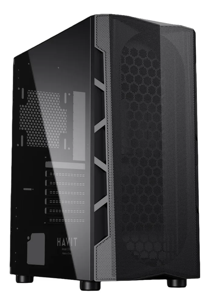 Imagem 3 de 5 do produto Gabinete Gamer Vidro Temperado Havit Cf928 Preto.