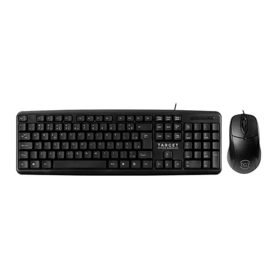 Kit Teclado E Mouse Office Tgt Gr100 V3 1000dpi Abnt2 Preto - Tgt-gr100-bk03