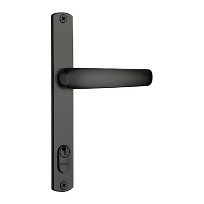 Fechadura Externa Perfil Estreito 323z E22 Mz820 Espelho Preto Fosco 22mm C400/50 Papaiz