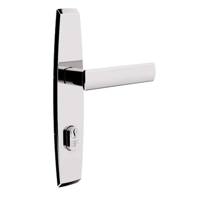 Fechadura Design Externa Espelho Grazia 55mm Cromado 813e81755cr 3f