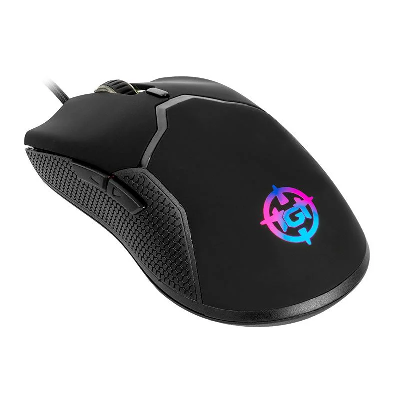 Imagem 2 de 5 do produto Mouse Gamer Tgt Bizon S Rainbow RGB 8400dpi 6 Botões Preto - Tgt-biz-s-rbw