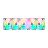 Kit 5 Fans Tgt Humber ARGB Com Controladora 120mm Branco - Tgt-hr5-wh01 2