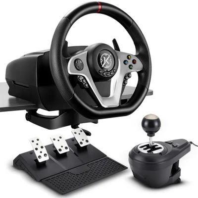 Volante Gamer Com Pedal E Cambio Kalkan G500 Proracing Force Feedback Preto Klk00032
