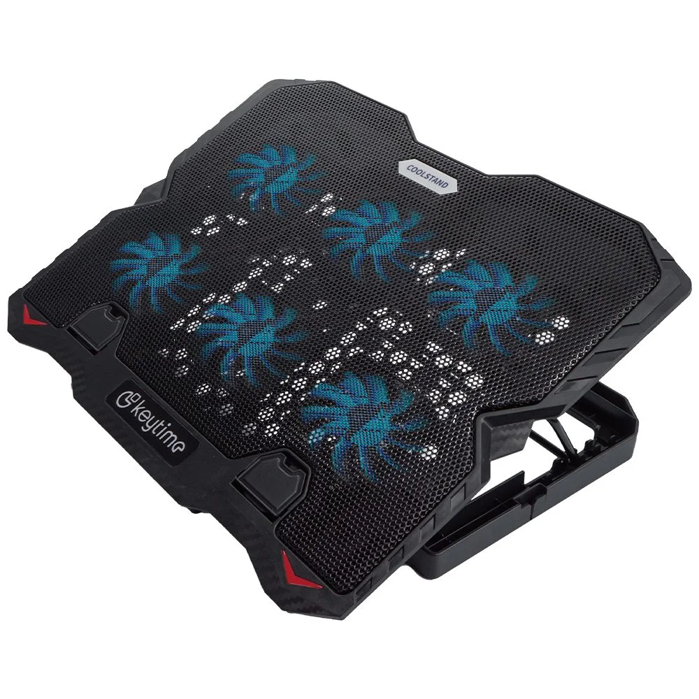 Imagem 2 de 4 do produto Suporte Para Notebook Coolstand 6 Keytime Preto Com 6 Fans Kyt00022