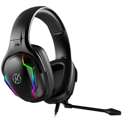 Fone Headset Gamer Kalkan Munin RGB Usb Preto Klk00022