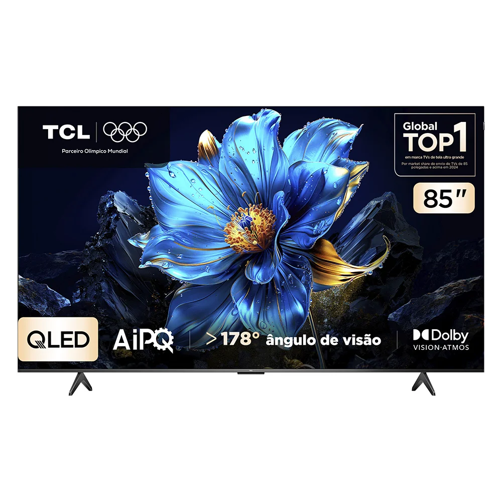 Smart TV TCL 85 Polegadas QLED 4K P7K WiFi Bluetooth Google TV HDR10+ Dolby Atmos Dolby Vision 85P7K - view 6