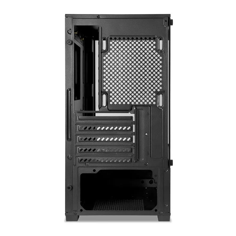 Imagem 2 de 5 do produto Gabinete Gamer Tgt Legion S/fan S/fonte Minitower Lateral Vidro Preto - Tgt-lgn-bk