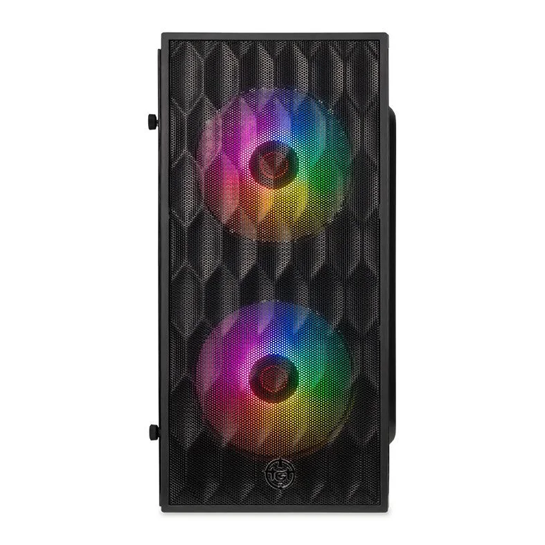 Imagem 5 de 5 do produto Gabinete Gamer Tgt Jester V2 2 Fans S/fonte Rainbow Mini-tower Preto - Tgt-jsrv2-bkgf02