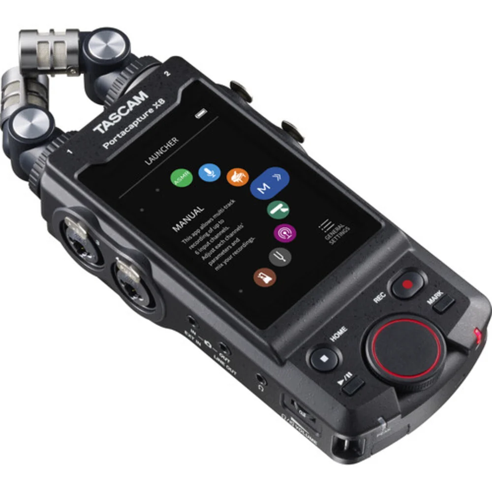 Imagem 2 de 5 do produto Gravador Tascam Portacapture X8 De Áudio 32 Bits