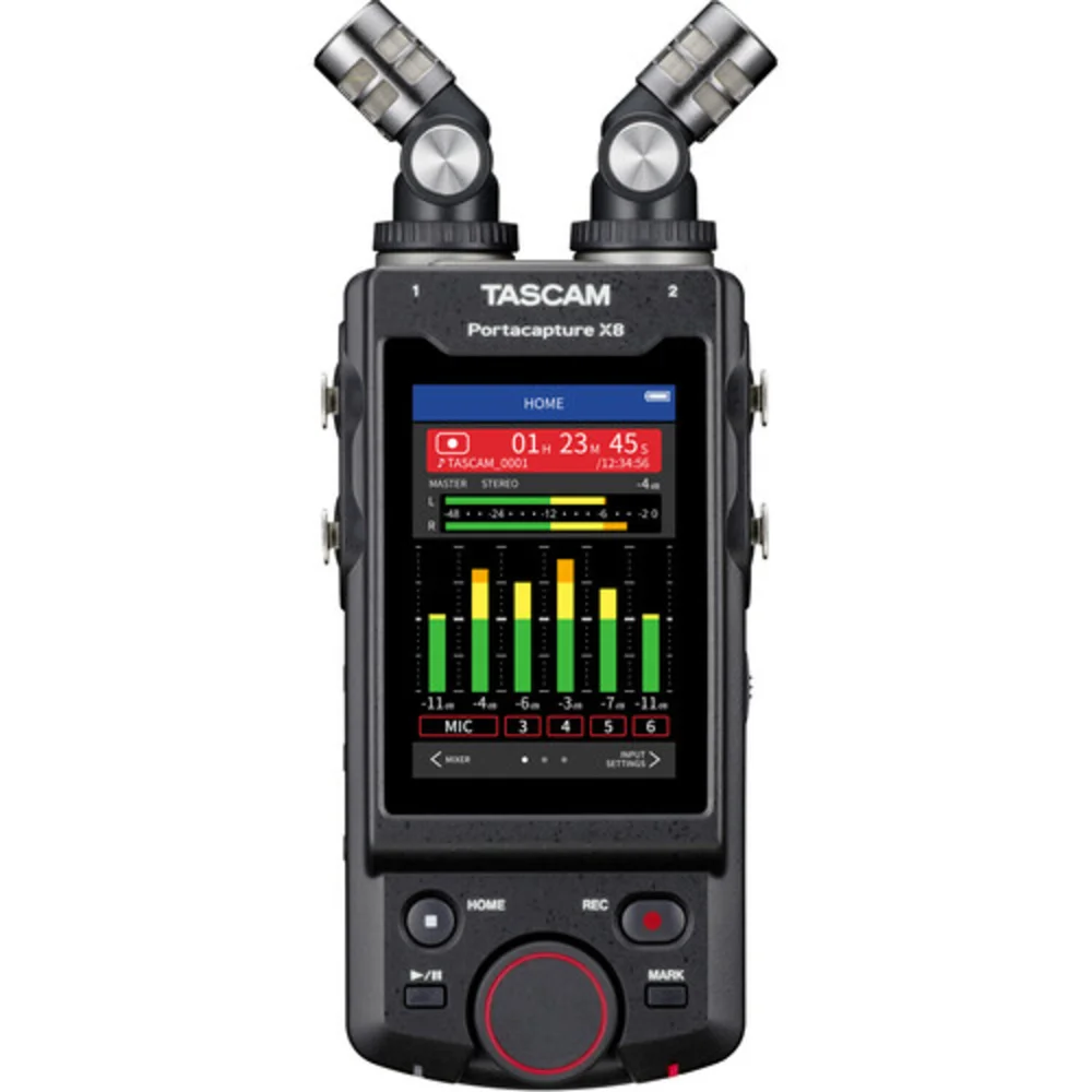Imagem 4 de 5 do produto Gravador Tascam Portacapture X8 De Áudio 32 Bits