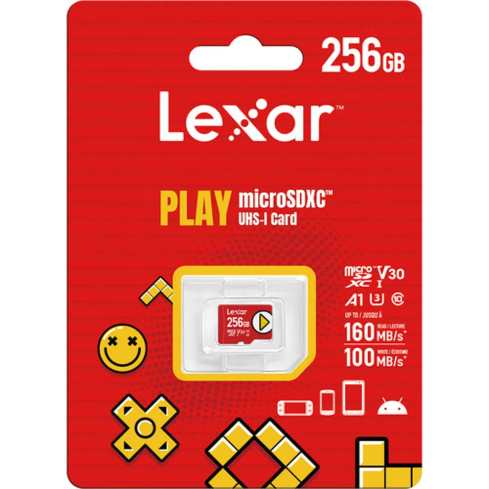 Cartão Memória Lexar Micro Sd Xc 256gb 205mb/s Uhs-i V30 Play Lmsplay256g-bnsnu