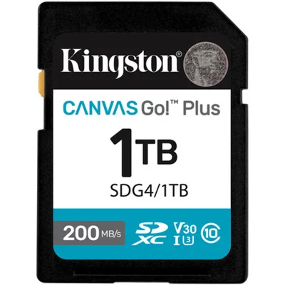 Cartão Memória Kingston Sd Xc 1TB 200mb/s Uhs-i V30 Sdg4/1TB