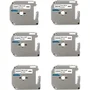 Kit Com 6 Fitas Brancas Rotulador Ollix Compativel Mk231 M231 Mk 231 Ollix