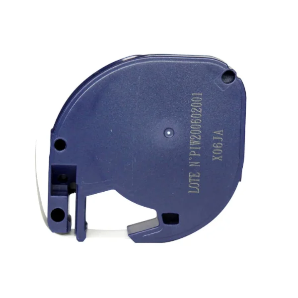 Imagem 3 de 5 do produto 2x Fita Plástica Compatível Dymo Letratag 12mm Branca 91201 Cor Fita Branca - Letra Preta