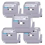 Kit Com 5 Fitas Brancas Rotulador Brother Compatível Mk231 M231 Mk 231