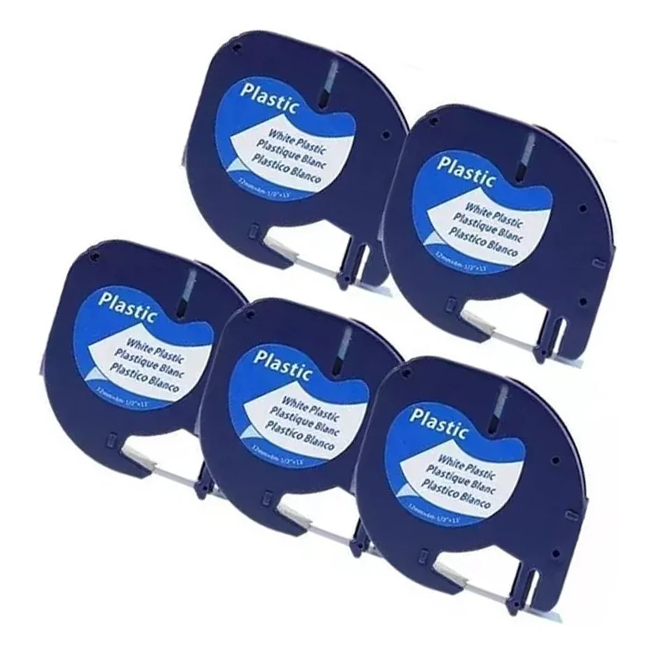 Imagem 3 de 4 do produto 10x Fitas 91201 Compatível Com Dymo Letratag Plastica Branca Cor Branco