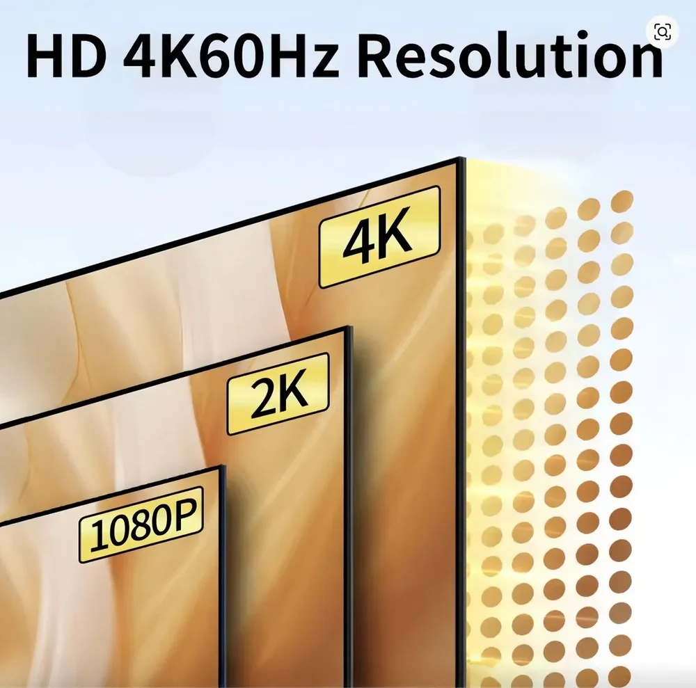 Imagem 2 de 4 do produto Cabo Adaptador HDMI 2.0 Para Displayport 1,8m 144hz P/ Dell