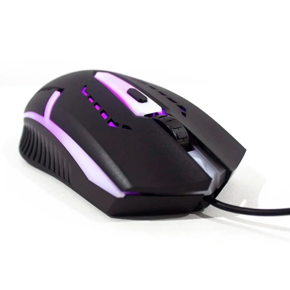 Imagem 2 de 5 do produto Mouse Gamer LED RGB 3200 Dpi Ergonômico Usb Weibo M 39 Luzes Com Fio Jogador PC E Notebook