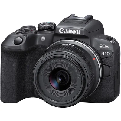 Câmera Digital Canon Eos R10 24.2mp 3.0 Lente Rf-s 18-45mm