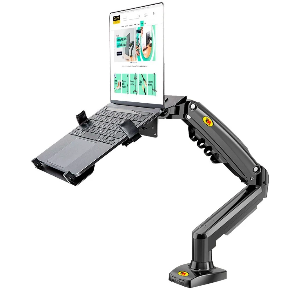 Imagem 2 de 5 do produto Kit Suporte Articulado Pistão A Gás F80 Nb + Bandeja Nbh-2