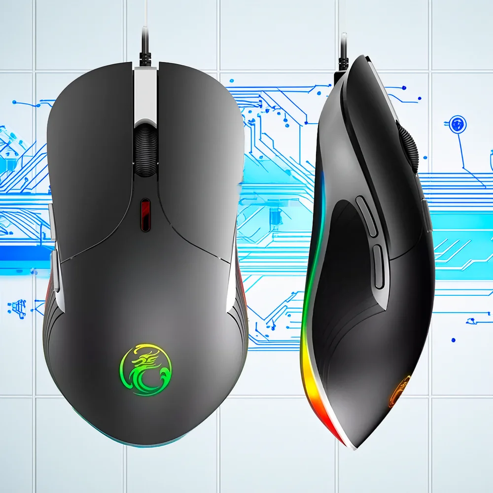 Imagem 4 de 5 do produto Mouse Gamer Óptico RGB Com Fio Usb 6 Botoes