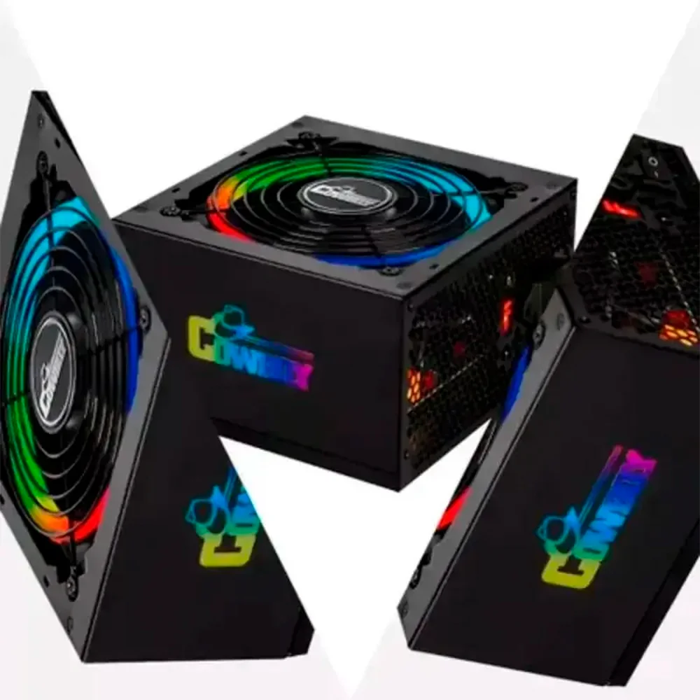 Imagem 2 de 5 do produto Fonte De Alimentação Atx 600w Bivolt Manual Com LED RGB - Kp-535RGB