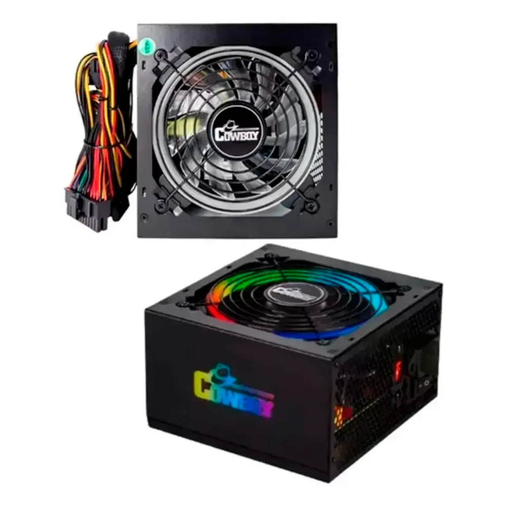 Imagem 5 de 5 do produto Fonte De Alimentação Atx 600w Bivolt Manual Com LED RGB - Kp-535RGB